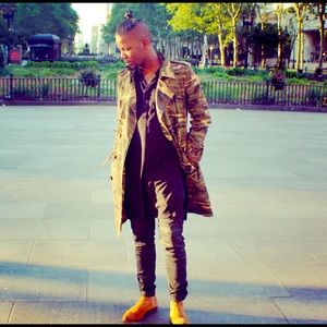 Zara camo trench jacket